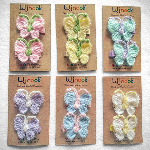 Image of Butterfly Hair Clips