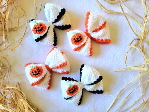 Image of Halloween Jack-O-Lantern Bow