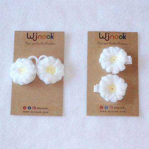 Image of Sunny Daisy Hair Clips and Ponytail Holders
