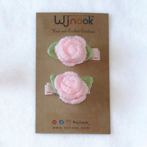 Image of Rose Bloom Hair Clips & Ponytail Holders