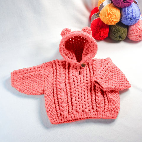 Image of Pompon Ears Baby Hoodie