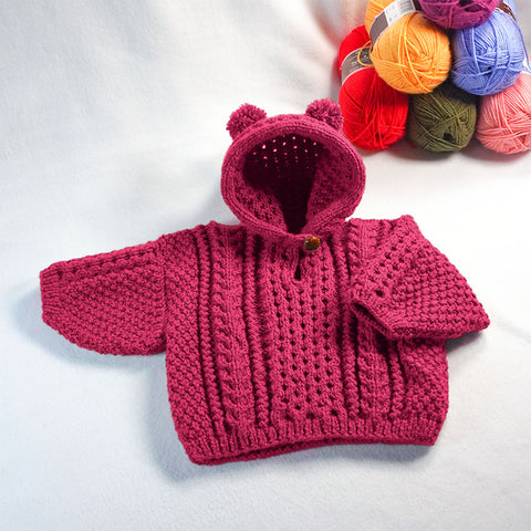 Image of Pompon Ears Baby Hoodie