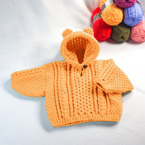 Image of Pompon Ears Baby Hoodie