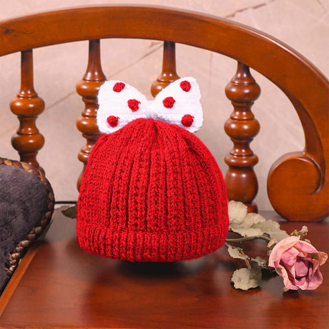 Image of Bobble Bow Beanie