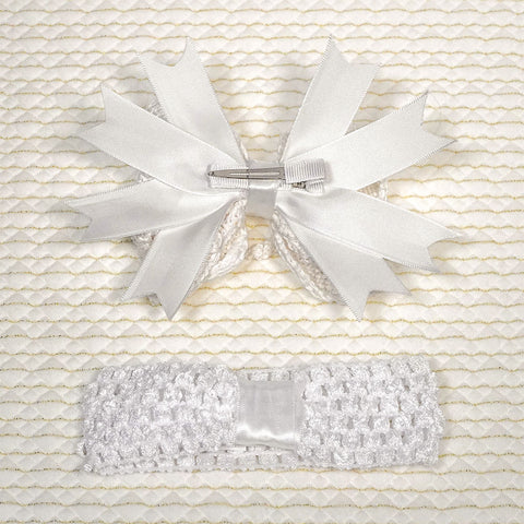 Image of White Butterfly Bow