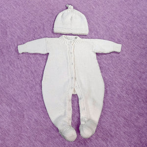 Snap Front Footie and Cap Set