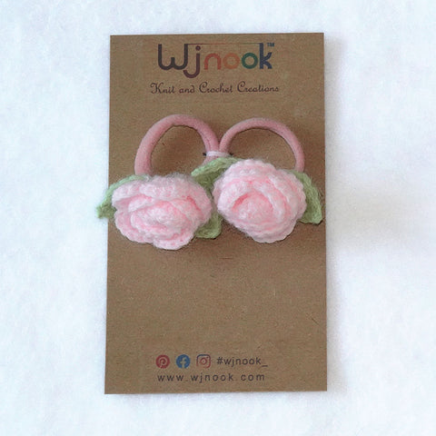 Image of Rose Bloom Hair Clips & Ponytail Holders